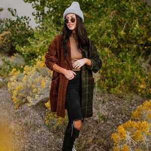 NWOT Dressed in LALA Scorpio Oversized Coat